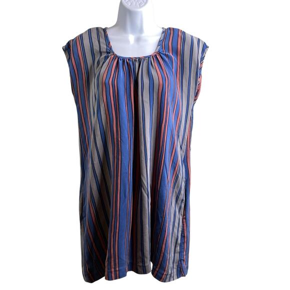 Sea New York Striped Silk‎ Mini Dress Size 6 Preppy Coastal Old Money Refined - Picture 1 of 11